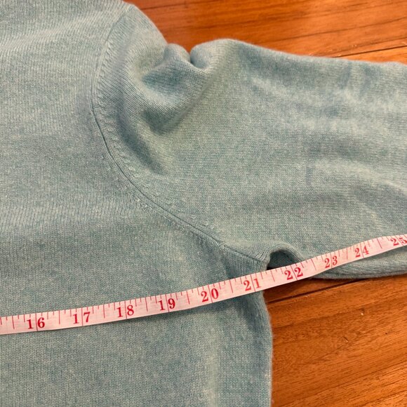 L.L.Bean Womens Mint Green Cashmere Sweater Cozy Winter Soft Extra Large - Picture 5 of 7